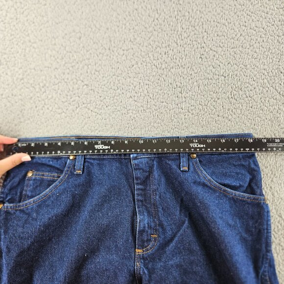 Wrangler Jeans Mens 38x32 Blue Regular Fit 47MWZPW Western Cowboy Cut Work Pants - Picture 7 of 15